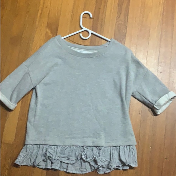 Sweater with ruffle bottom - Picture 1 of 3